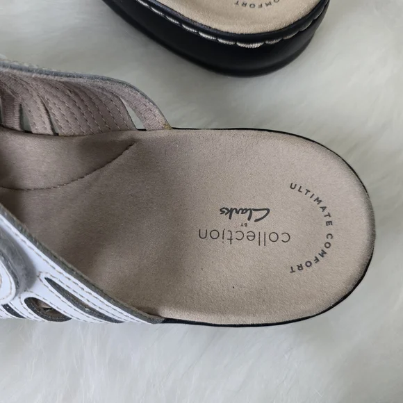 Clarks Leisa Faye Comfort Slide Sandals Women's 11 - Picture 4 of 8